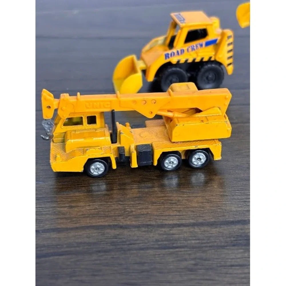 Vintage Tonka Road Crew Diecast Construction Lot Crane Loader Excavator 3pc